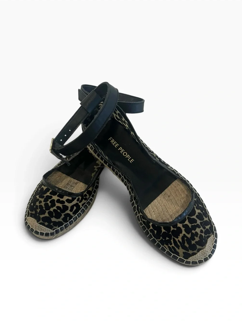 🖤 Free People Mason Ballet Leopard Espadrilles • 38 • NWOT
